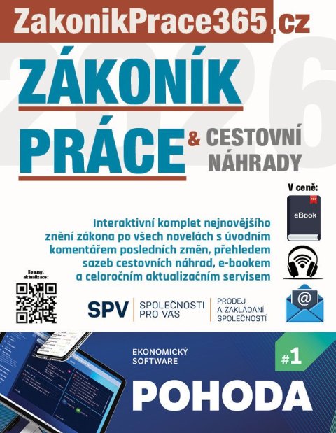 neuveden: Zákoník práce a Cestovní náhrady 2026 s komentářem změn