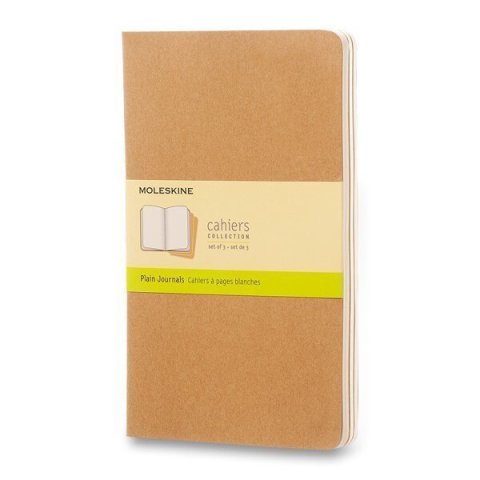 neuveden: Sešity Moleskine Cahier, L, čisté, 3 ks - karton