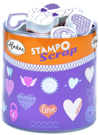 neuveden: Razítka Stampo Scrap - srdíčka 35 ks neuveden: Razítka Stampo Scrap - srdíčka 35 ks