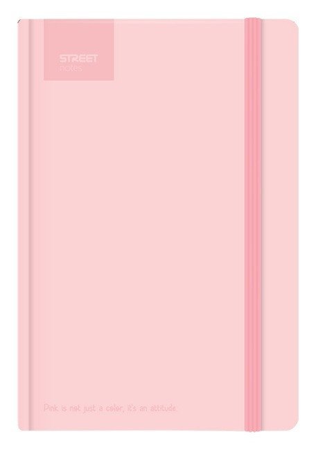 -: Blok A5, 100l, 80g, linkovaný - Pastel Pink s gumou
