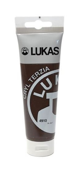neuveden: LUKAS akrylová barva TERZIA - Umber 125 ml