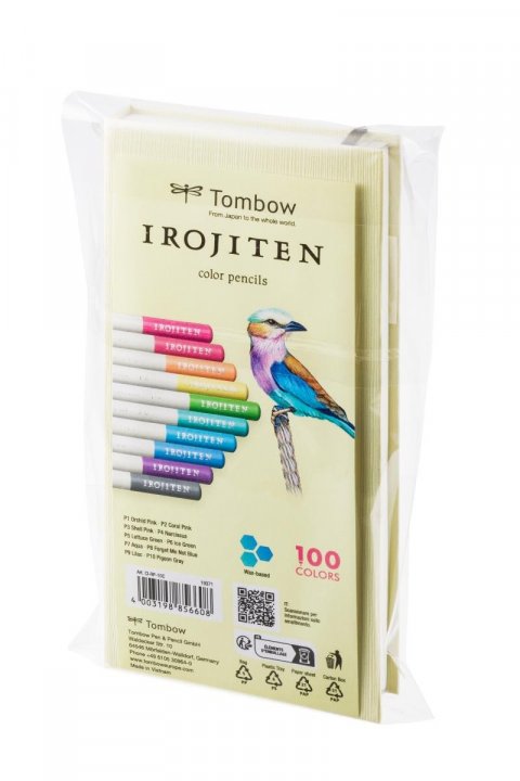 neuveden: Tombow Pastelky IROJITEN - set Pale tone l, 10 odstínů