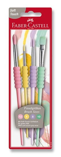 neuveden: Faber/Štětce Soft touch-pastelové 4ks neuveden: Faber/Štětce Soft touch-pastelové 4ks