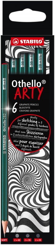 neuveden: STABILO ARTY Othello 6 ks (2x 4B, 3B, 2B) neuveden: STABILO ARTY Othello 6 ks (2x 4B, 3B, 2B)