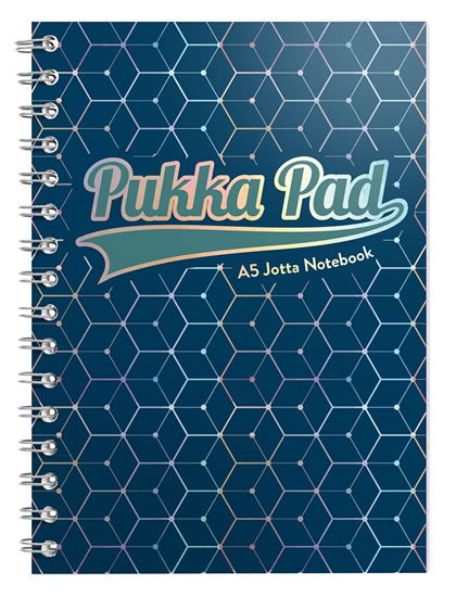 neuveden: Pukka Pad Spirálový blok Glee Jotta A5, papír 80g, 100 listů, tmavě modrý
