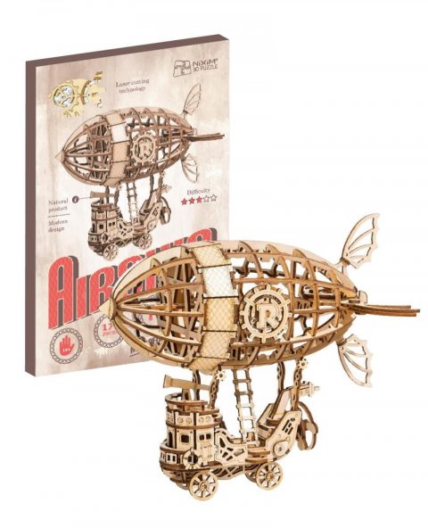 neuveden: NiXiM Dřevěné 3D puzzle - Vzducholoď neuveden: NiXiM Dřevěné 3D puzzle - Vzducholoď