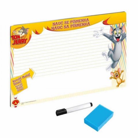 neuveden: Tom a Jerry Nauč se písmenka - Stírací tabulka