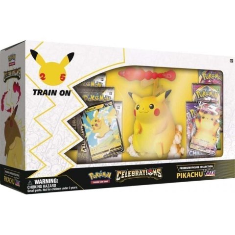 neuveden: Pokémon TCG: Celebrations Pikachu VMax Figure Box