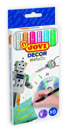 neuveden: JOVI DECOR METALIC fixy 6 ks - barevné neuveden: JOVI DECOR METALIC fixy 6 ks - barevné