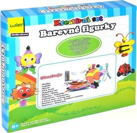 neuveden: Kreativní set - Barevné figurky/modrý