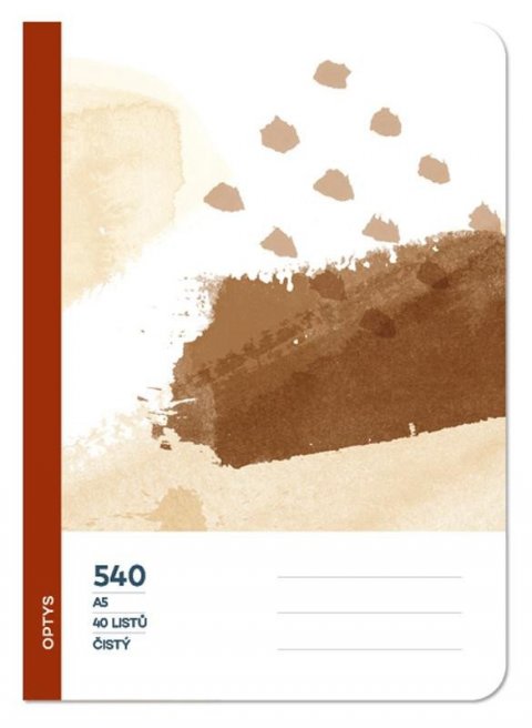 neuveden: Optys Školní sešit 540 bezdřevý čistý - čokoláda
