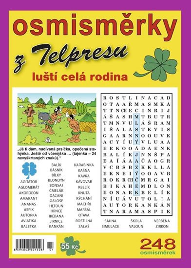 neuveden: Osmisměrky z Telpresu luští celá rodina 1/2017 - 248 osmisměrek