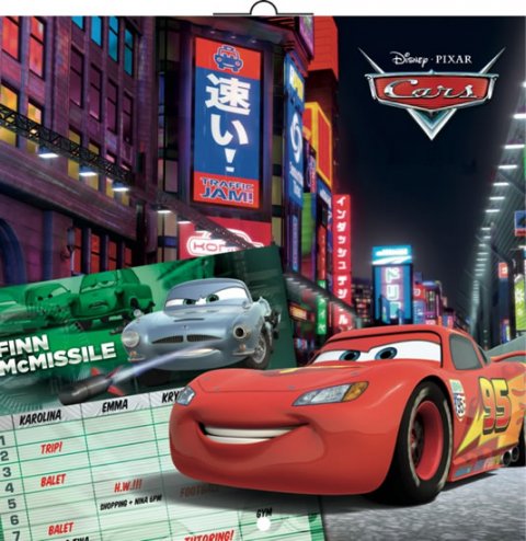 neuveden: Kalendář - Plánovací W. Disney Autíčka
