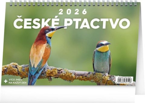 neuveden: Kalendář 2026 stolní: České ptactvo, 23,1 x 14,5 cm neuveden: Kalendář 2026 stolní: České ptactvo, 23,1 x 14,5 cm