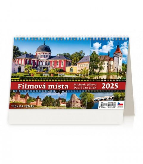 neuveden: Kalendář stolní 2025 - Filmová místa