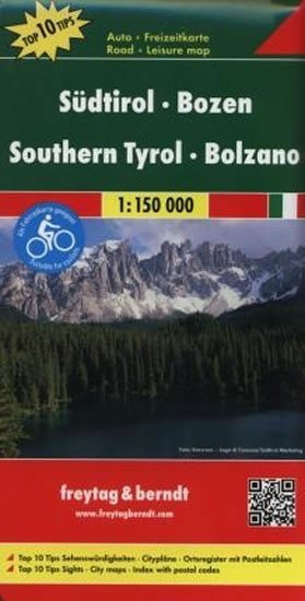 neuveden: Turisticá mapa Jižní Tyrolsko