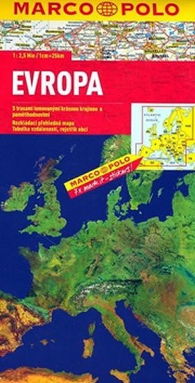 : Evropa - automapa 1:2,5 Mio