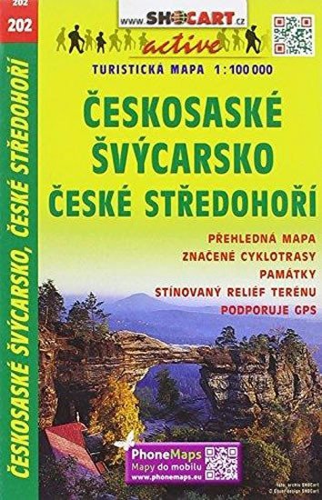 neuveden: SC 202 Českosaské Švýcarsko, České středohoří 1:100 000