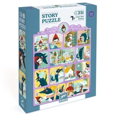 neuveden: DJECO Story Puzzle Červená karkulka - 35 dílků