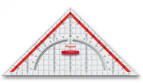 neuveden: Maped - Trojúhelník Technic 26 cm s úhloměrem