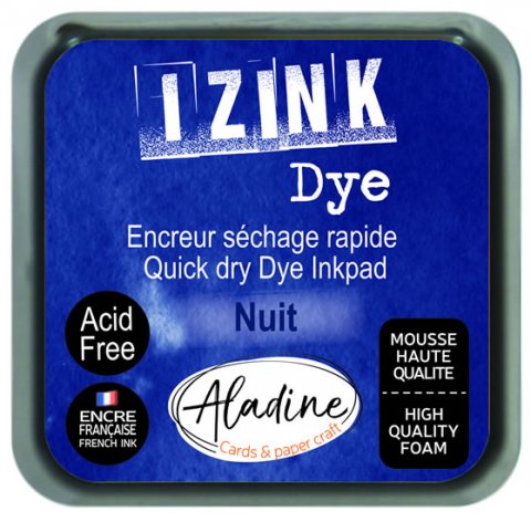 neuveden: Razítkovací polštářek IZINK DYE rychleschnoucí - tmavě modrý