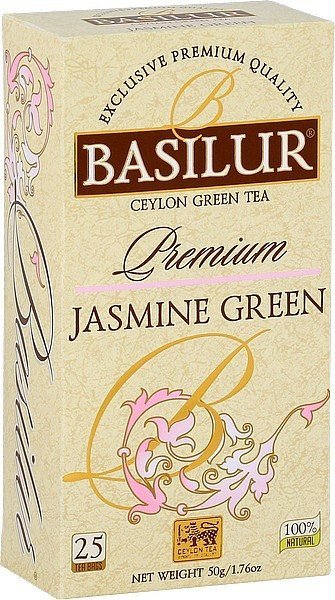 neuveden: BASILUR Premium Jasmine Green nepřebal 25x2g