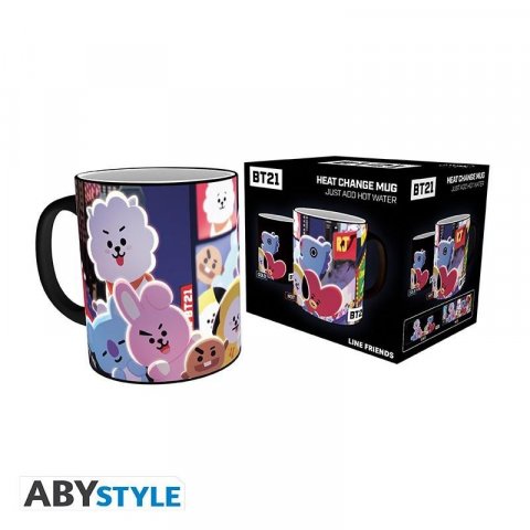neuveden: BT21 Měnící Keramický hrnek 320 ml - Times Square
