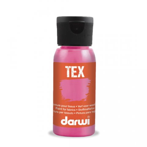 neuveden: DARWI TEX barva na textil - Neónová ružová 50 ml