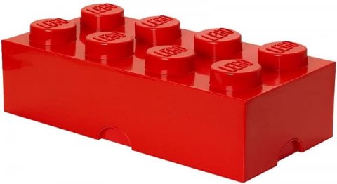 neuveden: Úložný box LEGO 8 - červený