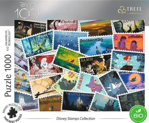 neuveden: Trefl Puzzle UFT Disney 100 let: Poštovní známky 1000 dílků
