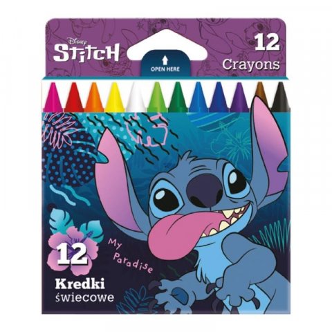 neuveden: Colorino voskovky Stitch, 12 barev