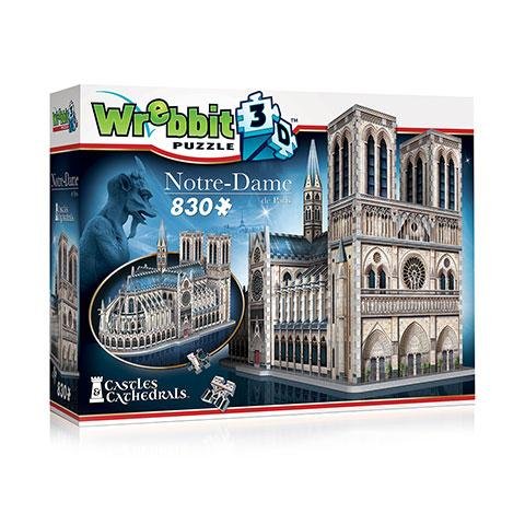 neuveden: Puzzle 3D Katedrála Notre-Dame 830 dílků
