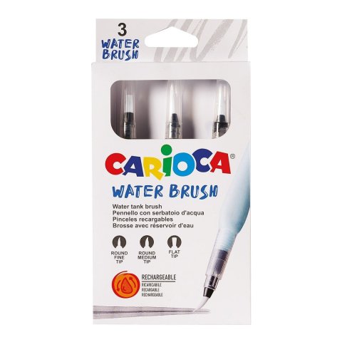 neuveden: Carioca sada vodních štětců - 3 ks