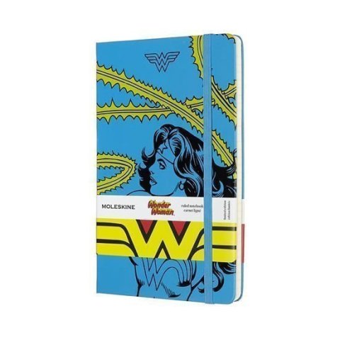 neuveden: Moleskine: Wonder woman zápisník linkovaný L modrý