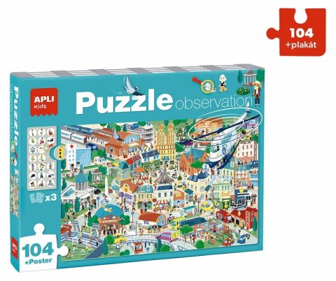 : Edukační puzzle Město 104 dílků