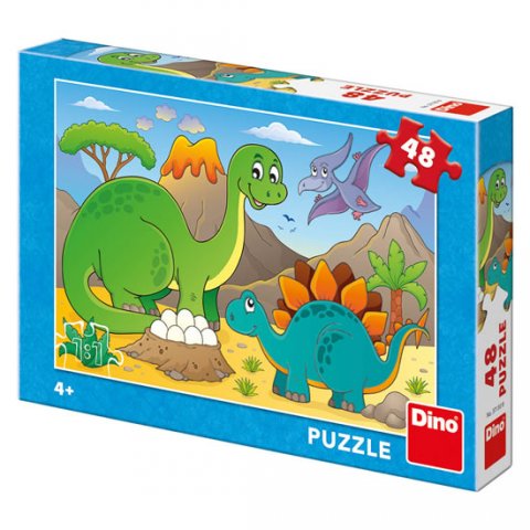 neuveden: Happy Dino: puzzle 48 dílků neuveden: Happy Dino: puzzle 48 dílků