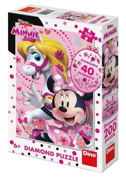 neuveden: Puzzle Diamantová Minnie Mouse 200 dílků diamond