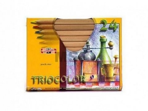 neuveden: Koh-i-noor pastelky JUMBO trohranné silné 24 ks