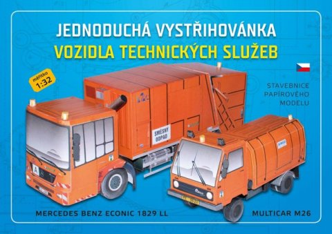 neuveden: Vozidla technických služeb - Stavebnice papírového modelu
