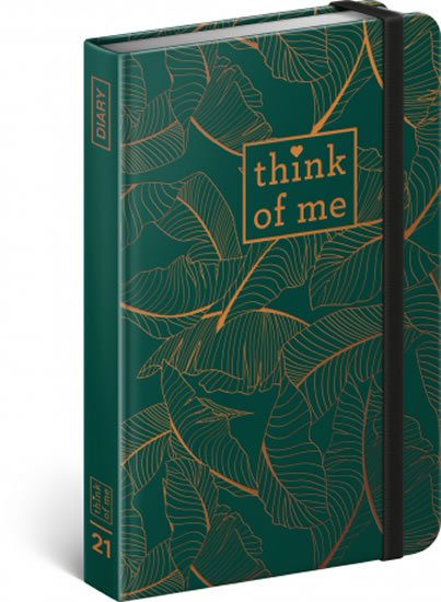 neuveden: Diář 2021: Tropical – Think of me-  týdenní, 11 × 16 cm