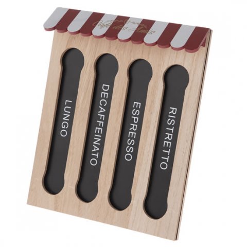 neuveden: Dřevěný zásobník na kapsle Nespresso