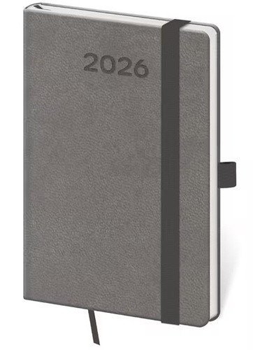 neuveden: Diář 2026 týdenní kapesní Print Pop - šedá