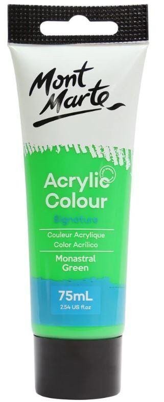 neuveden: Mont Marte Akrylová barva 75ml - zelená (Monastral Green), tuba