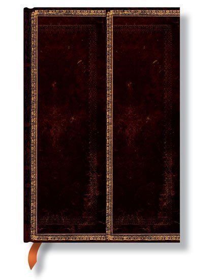 neuveden: Zápisník - Black Moroccan Flexi Wrap, mini 95x140
