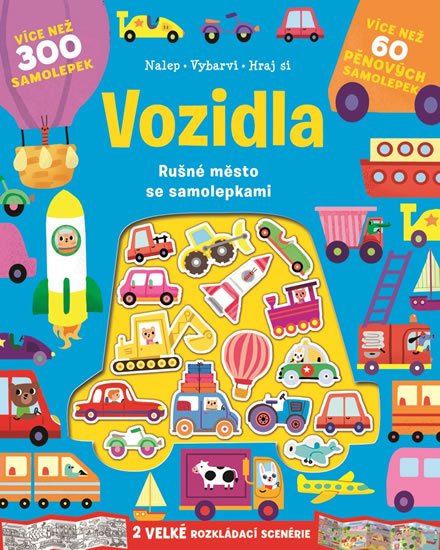 neuveden: Vozidla - Rušné město se samolepkami neuveden: Vozidla - Rušné město se samolepkami