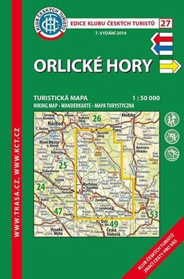 neuveden: KČT 27 Orlické hory 1:50 000 Turistická