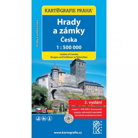 neuveden: Hrady a zámky Česka/1:500 tis.(tematická mapa)