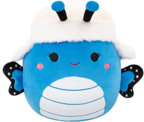 -: Squishmallows Motýl s čepicí - Waverly 13 cm