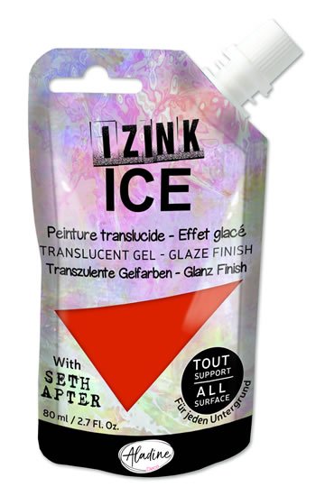 neuveden: Průsvitná gelová barva IZINK Ice - světle hnědá 80 ml