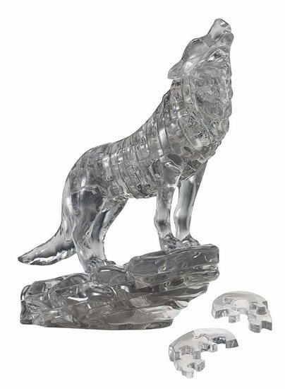 neuveden: 3D Crystal puzzle Vlk / 37 dílků